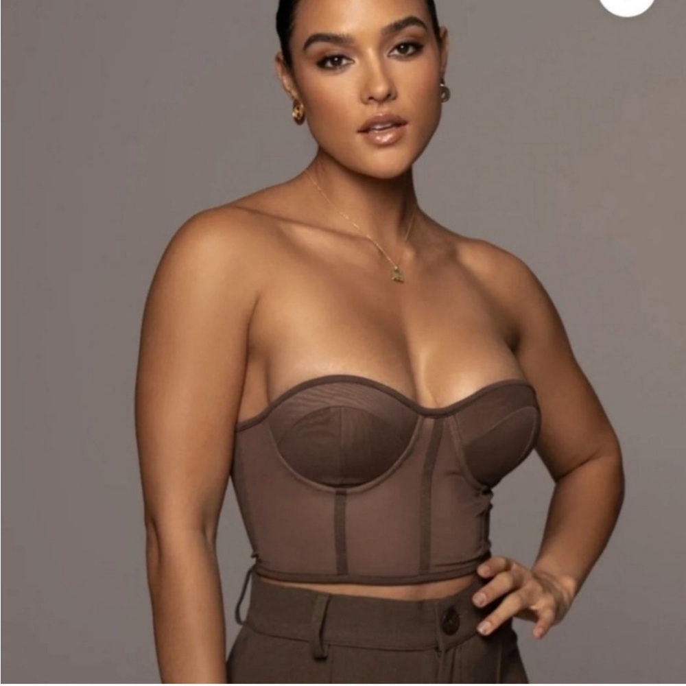 Chocolate Shayla Bustier